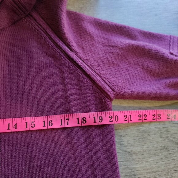 Lole‎ Dark Pink Sweater Size Large Nylon, Acrylic, Wool And Alpaca - Picture 7 of 9